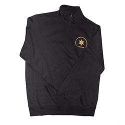 Large 1/4 Zip Sweatshirt Black