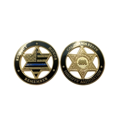 Thin Blue Line Challenge Coin