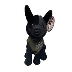 Black German Shepherd Plush K9